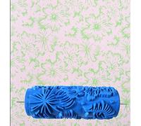 Psivika 5" Art Roller DIY Patterned Paint Roller Wall Painting Pattern Roller Decorative Texture Roller Rubber Roller (5GT042)