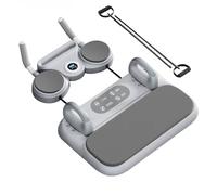 PSKJHN 6-in-1 Multifunctional Pilates Reformer, Ab Workout Equipment/Push-Up Board/Automatic Rebound Ab Roller Board/Resistance Bands/Balance Board, Pilates Board for Full Body Workout Machine