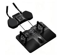 PSKJHN Foldable Fitness Board, Detachable Ab Trainer Machine with Automatic Rebound, Portable Pilates Reformer Board - Plank & Push-Up Trainer, Home Gym Equipment Black,10.5 * 50 * 72cm