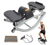 PSKJHN Rock Stepper Side to Side | Portable Full Body Low-impact Workout Equipment, Compact Stair Steppers with LCD Monitor & Anti-Slip Mat, Step Rocker for Home Office Apartment Gym Living Room