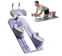 PSKJHN Spine Twist & Stretch Trainer, Adjustable Crawling Exercise Machine with LED Counter & Phone Holder, Home Gym Equipment for Lower Back Relief, Core, Waist & Full Body Workout