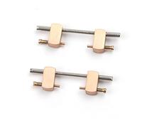 PSKOO 4 Screws 2 Links Compatible with Ap Watch 15400 15500 26331 15202 Strap Compatible with Audemars and Piguet Watch Accessories for Watches (Band Colour : Rose Color, Size : 3.5 mm)