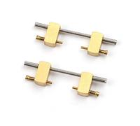 PSKOO 4 Screws 2 Links Compatible with Ap Watch 15400 15500 26331 15202 Strap Compatible with Audemars and Piguet Watch Accessories for Watches (Band Color : Gold Color, Size : 3.5mm)