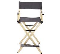 PSKSER Director's Chair Makeup Artist Chair, Folding Directors Chair, Aluminum Portable Chair,Foldable Makeup Artist Chair (Color : Gold)