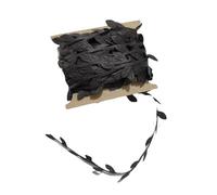 PSL 10m Artificial Leaf String Flowers Vine Wall Hanging Silk Flower Garland Wedding Party Decoration Wreath Decorative DIY Craft (Black), 10