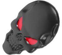 PSL 3D Metal Skull Car & Motorbike Stickers - Black Metal Skull Decals
