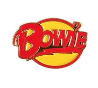PSL David Bowie Enamel Pin Badge Enamel Lapel Pin for Clothes Hat Backpack DIY Decoration Fashion Jewelry Gift Band Music Lover Fans, yellow