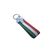 PSL Scooter Motorbike Limited Edition Italian Flag Key Fob Leather Nylon Keyring Aumototive Keychain with Gift Box