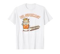 PSL Supremacy Enthusiast Love Fall Pumpkin Spice Latte Drink Value Graphic T-Shirt, Men, White, L