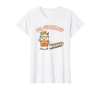PSL Supremacy Enthusiast Love Fall Pumpkin Spice Latte Drink Value Graphic T-Shirt, Women, White, XS