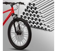 PSLER 36 PCS Spokes Reflectors - Spoke Skin Spoke Covers Trim Wrap Cover Decoration Protector Pipe Motorcycle Motocross Pit Dirt Bike