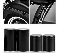 PSLER 4pcs Docking Hardware Point Cover Kit Case for Harley Touring Electra Glide Ultra Limited Road King and Other Models 2009-2022, Motorcycle Accessories Decoration(2 Short 2 Long Black)