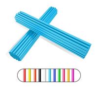 PSLER 72 PCS Spoke Skins Wheel Rim Covers Trim Wrap Cover Decoration Protector Motorcycle Motocross Pit Dirt Bike(Sky Blue)