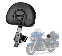 PSLER Back Rest Plug-In Driver Backrest for Touring Models 1997-2022,Adjustable Rider Backrest Pad Sissy Bar(Black)