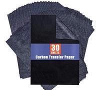 PSLER Carbon Paper for Tracing Graphite Transfer-Paper - 30 Pcs Black Graphite Paper for Tracing Drawing Patterns on Wood Projects Canvas Fabric Artist Lettering Sketch Drawing A4 8.27 X 11.81 Inch