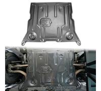 PSLER Front Engine Splash Shield - Fit for Model 3 & Model Y All Year Front Engine Skidplate Carbon Painted Plastic Alloy Lower Engine Splash Shield Engine Splash Guard Under Tray Skid Plate