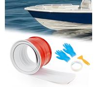 PSLER Keel Guard for Fiberglass Boat Marine Keel Guard Plate Kayak Keel Guard Hull Protector Self-Adhesive Boat Hull Protector to Withstand Rocks, Slopes,6FT