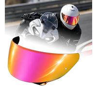 PSLER Motorcycle Helmet Visor Replacement for HJC HJ-38 Shield, Fits i71 F71 Full Face Helmets, Anti-Scratch UV Protection, Pinlock Ready(Deep Rose Red)