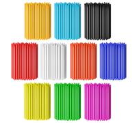 PSLER Spoke Covers, 72 Pieces Spoke Skins Wheel Covers Reusable Protective Covers for Mountain Motorcycles in Wheelchairs - 11 Mixed Colours