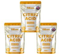 Psn Citric Acid Fine Granulated 3 X 1Kg - 3Kg For Descaler, Multi-Surface & Multi-Purpose Cleaner, Limescale