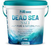 PSN Dead Sea Salt Fine in Bucket - Pure Natural Mineral-Rich Bath Salt for Relaxation, Foot Soaks, Stress Relief & Muscle Recovery - Premium Spa-Grade Salt (2.5Kg)