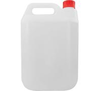 PSN HDPE 5 litre Jerry Can Food-Grade Clear Plastic Water Tanks/Liquid Storage Container Bottles Comes With Tamper Evident Red Cap Available in 4 sizes 500ml- 5 Litre (Red Lid, 5L (Pack of 8))