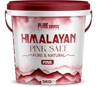 PSN Himalayan Pink Salt - Fine | 100% Pure & Natural | Food Grade Mineral Salt in Bucket | Ideal for Cooking, Spa, Bath Soak, Health, Agriculture & Industrial Use (5Kg)