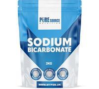 PSN Sodium Bicarbonate of Baking Soda Bicarb Vegan 100% Pure BP/USP Food Grade Fine Granular (2kg)