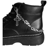 PSNKLMM 2pcs Thorned Flame Cross Shoe Chain Boots & Canvas Shoes Accessories Decoration Pendant Women Fashion Party Jewelry For Shoes Sandals Bags Bling Keychains