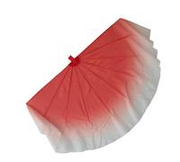 PSNKLMM 85cm Big Dance Fan Chiffon Foldable Fishbone Flowy Dancer Props Bellydance(Color 12,2PCS)