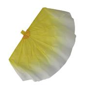 PSNKLMM 85cm Big Dance Fan Chiffon Foldable Fishbone Flowy Dancer Props Bellydance(Color 20,2PCS)