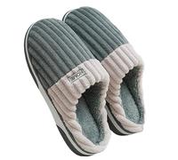PSNKLMM Big Size 48 49 50 51 Men Autumn Winter Home Warm Plush Slippers Large Plus Indoor Bedroom Casual Shoes Furry Non Slip Slides(1,42-43)