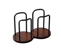 PSNKLMM Coffee Cups Dispenser Rack with Bamboo Base Beverage Drinking Paper Cup Holder for Party Office Home Kitchen for Office Kitchen Gym Cafes(Black-D)