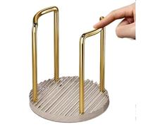PSNKLMM Coffee Cups Dispenser Rack with Bamboo Base Beverage Drinking Paper Cup Holder for Party Office Home Kitchen for Office Kitchen Gym Cafes(Gold-A)