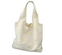 PSNKLMM Embroidered Canvas Bag Lace Leisure Travel Literary Large Capacity Versatile Shoulder For Women Work Shopping Travel