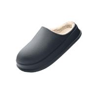 PSNKLMM Home Slippers Indoor Household Slippers Plus Size Couple Waterproof Anti Slip Thick Sole(Dark Gray,42-43)