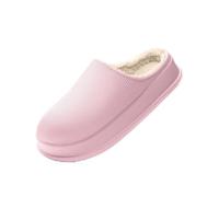 PSNKLMM Home Slippers Indoor Household Slippers Plus Size Couple Waterproof Anti Slip Thick Sole(Pink,42-43)