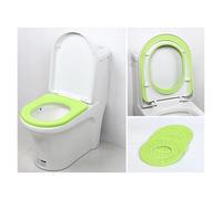PSNKLMM Toilet Seat Cover 3pcs Colorful Warm Soft Washable Toilet Seat Cover Mat Set for Home Decor Closestool Mat Seat Case Toilet Lid Cover Accessories For Bathroom Toliet(Green)