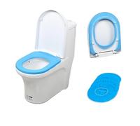 PSNKLMM Toilet Seat Cover 3pcs Warm Soft Washable Toilet Seat Cover Mat for Home Decor Closestool Mat Seat Case Toilet Lid Cover Accessories For Bathroom Toliet(Blue)
