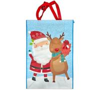PSO 2 Super Jumbo PP Non Woven Bag Christmas Traditional Santa Bags With Handles (Santa & Rudolph)