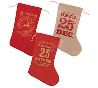 PSO Hessian Christmas Xmas Stocking With Tie Rope Opening Random Design.