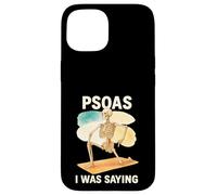 Psoas I Was Saying Anatomy Pun Stretching Skeleton Case for iPhone 15