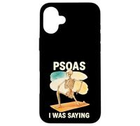 Psoas I Was Saying Anatomy Pun Stretching Skeleton Case for iPhone 16 Plus