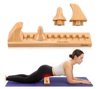 Psoas Massage Tool Wooden Adjustable Hip Hook System Psoas Release Muscle Relaxation, Hip Flexor, Back, Thighs, Buttocks, Iliacus, Neck Deep Tissue Myofascial Release, Beech