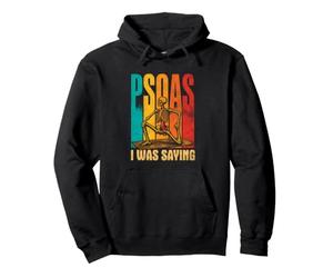 Psoas Muscle Skeleton Anatomy Massage Therapist Bodywork Pullover Hoodie