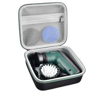 PSofcake Storage Box Bag for Bosch Home and Garden Battery Cleaning Brush Universal Brush Carry Bag for Battery, USB Cable, Cleaning Attachments Included (Storage Box Only), Black