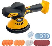 Psogpone Cordless Car Buffer Polisher for Dewalt 18V 20V Battery, 6 Variable Speed Car Polisher, 6 Inch Portable Orbital Buffer Polisher Kit for Car Detailing/Waxing/Polishing(Battery Not Include)