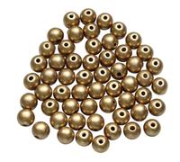 pson 100PCS 16mm Gold Round Wood Spacer Bead, Large Hole Natural Wooden Loose Beads for DIY, Bracelet, Necklace, Jewelry, Craft Projects, Artists