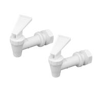 pson 2Pcs BPA Free Replacement Cooler Faucet, Universal Plastic Spigot for Water Dispenser, Beverage Crocks, Filtration Systems(White)