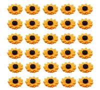 pson 30PCS 30mm Flatback Resin Sunflower Charms, Mixed Colors Flower Beads Cabochons for DIY, Craft, Scrapbooking, Hair Clip, Decor Creative Projects, Craft